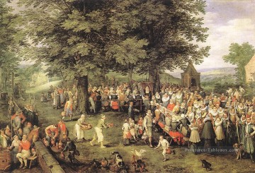  - Banquet de mariage Flamand Jan Brueghel l’Ancien